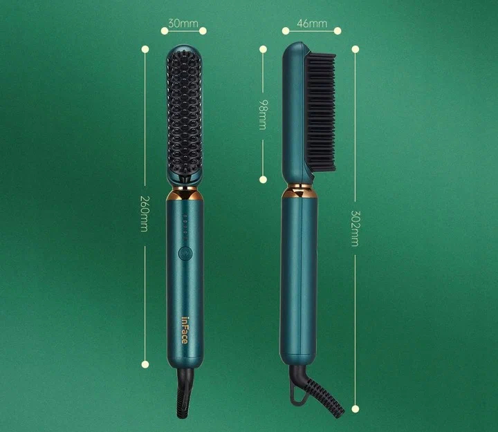 Аксессуары Xiaomi - Стайлер для волос Xiaomi InFace Ion Hairbrush, Зеленый ZH-10D