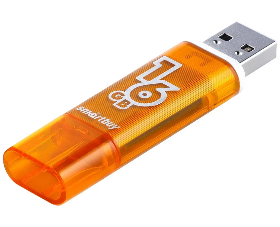 Флешки - Флешка USB 2.0 SmartBuy Glossy 16GB