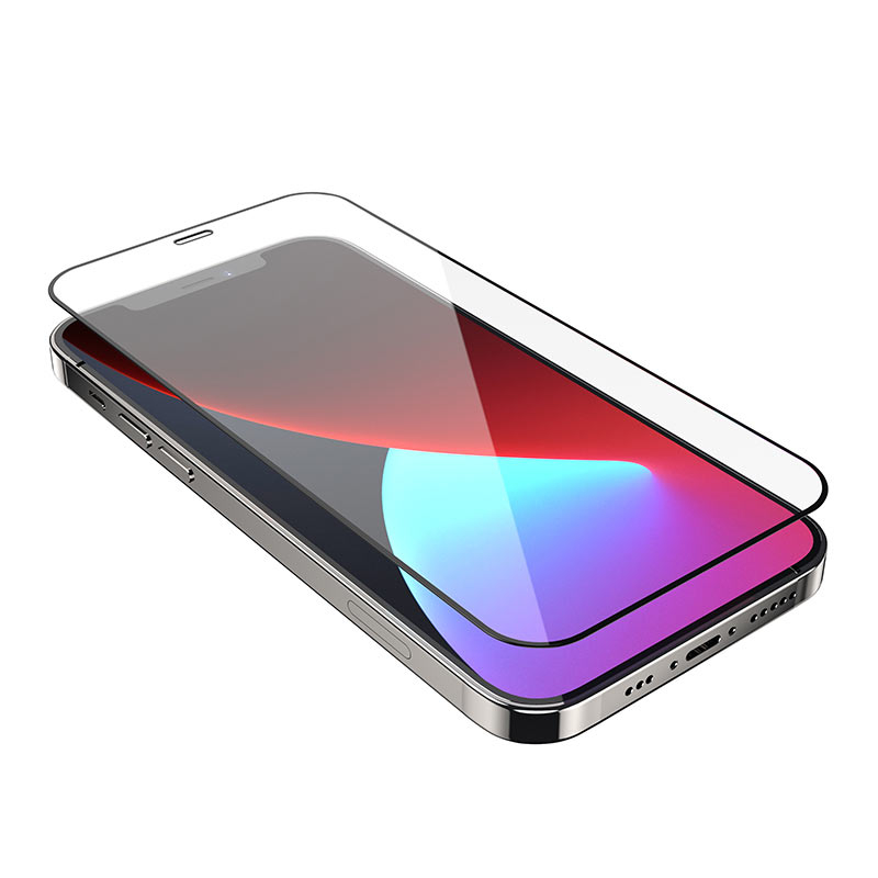 Чехлы и защитные стекла для iPhone - Защитное стекло HOCO A12 для iPhone 12/12 Pro 6.1", Full Glue 3D