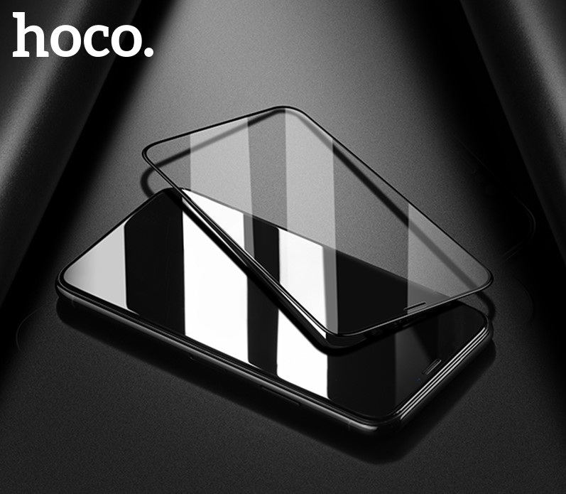 Чехлы и защитные стекла для iPhone - Защитное стекло HOCO A12 для iPhone XS Max/11 Pro Max, Full Glue 3D