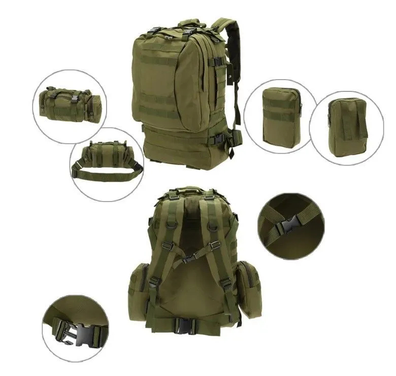 Снаряжение и экипировка - Рюкзак мужской тактический оливковый 55 л.