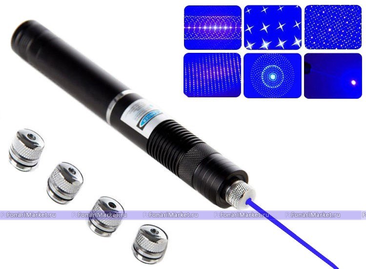 Лазерные указки - Синяя лазерная указка 10000mW DANGER
