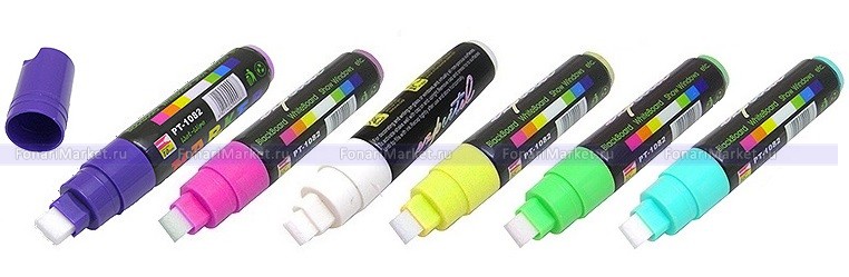 Светодиодные доски - Набор маркеров (6 шт.) для LED-досок 10 мм