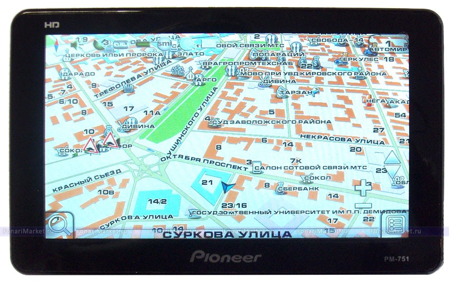 GPS навигаторы - GPS навигатор PIONEER PM-751 7*