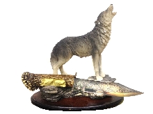 Декоративные ножи - Нож для вскрытия писем Декоративная композиция Волк