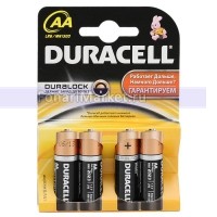 Батарейки и аккумуляторы - Комплект батареек Duracell Basic AA LR6/MN1500