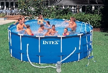 Водные игры - Бассейн Интекс (Intex) 457х122 каркасный Metal Frame Pool