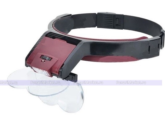 Лупы - Монтажные очки с подсветкой лупа MG81001-B