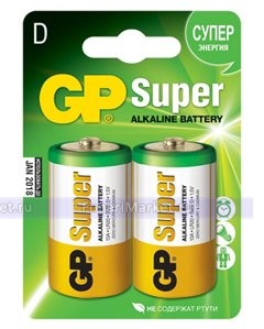 Батарейки и аккумуляторы - Батарейка D/LR20/MN1300/373 GP Super 1,5V
