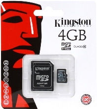 Карты памяти MicroSD - Карта памяти MicroSD Kingston 4GB