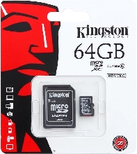 Карты памяти MicroSD - Карта памяти MicroSD Kingston 64GB