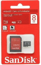 Карты памяти MicroSD - Карта памяти MicroSD SanDisk 8GB