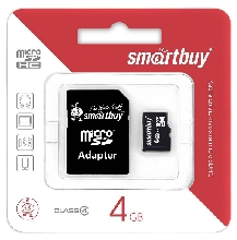 Карты памяти MicroSD - Карта памяти MicroSD SmartBuy 4GB