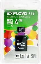 Карты памяти MicroSD - Карта памяти MicroSD Exployd 4GB