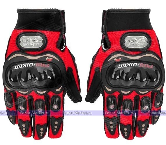 Перчатки - Перчатки для экстремального спорта Pro-Biker «Красные»