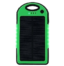 Внешние аккумуляторы - Аккумулятор на солнечных батареях Solar 5000 mAh green