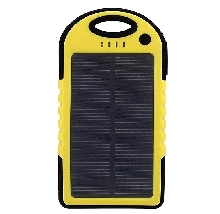Внешние аккумуляторы - Аккумулятор на солнечных батареях Solar 5000 mAh yellow