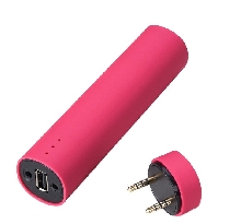 Внешние аккумуляторы - Внешний аккумулятор колонка Tube Power Bank 4000 mAh pink