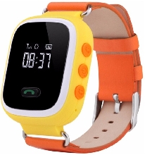 Детские часы-телефон - Детские часы-телефон Smart Baby Watch Q60 жёлтые