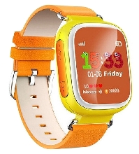 Детские часы-телефон - Детские часы-телефон Smart Baby Watch Q90 жёлтые