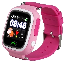 Детские часы-телефон - Детские часы-телефон Smart Baby Watch Q80 розовые