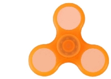Спиннеры - Спиннер светяйщийся пластик Оранжевый