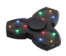 Спиннеры - Спиннер с Bluetooth динамиком и подсветкой Чёрный