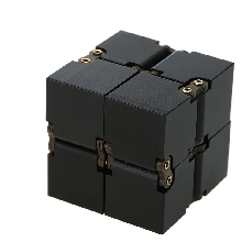 Спиннеры - Infinity Cube металл Кубик бесконечности Чёрный