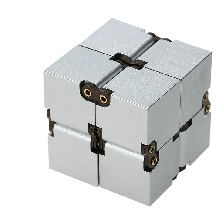 Спиннеры - Infinity Cube металл Кубик бесконечности Серебристый
