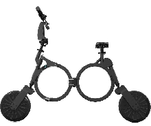 Электрический скутер - Электрический скутер складной DOUNA K1 Чёрный