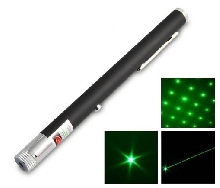 Лазерные указки - Зелёная лазерная указка 200 мВт с насадкой