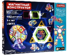 Детские товары - Магнитный конструктор LQ615 Leqi-Toys 102 детали