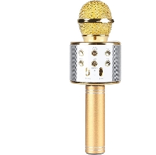 Караоке микрофоны - Караоке микрофон Tuxun WS-858K Золотой