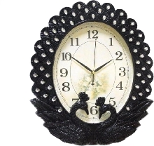 Настенные часы - Настенные часы KR01115 Чёрные