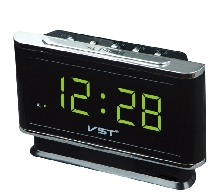 Настольные часы VST - Электронные часы VST-721 Ярко-Зелёные
