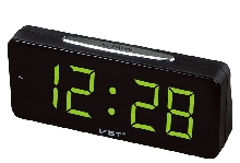 Настольные часы VST - Электронные часы VST-763 Ярко-Зелёные