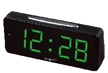 Настольные часы VST - Электронные часы VST-763 Зелёные