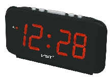 Настольные часы VST - Электронные часы VST-806W Красные