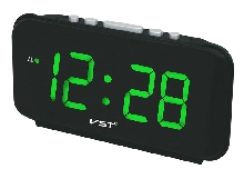 Настольные часы VST - Электронные часы VST-806W Яр-Зелёные