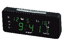 Настольные часы VST - Электронные часы VST-763WX Зелёные