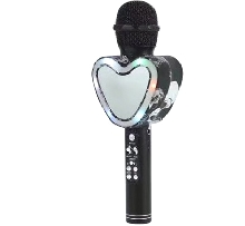 Караоке микрофоны - Караоке микрофон Q5 сердечко Чёрный
