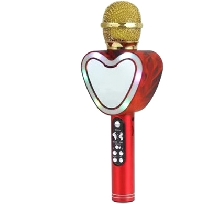 Караоке микрофоны - Караоке микрофон Q5 сердечко Красный