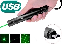 Лазерные указки - Зеленый USB лазер 1000 мВт с насадкой