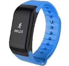 Умные часы - Фитнес-браслет F1 Smart Bracelet синий