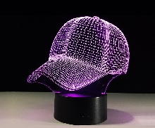 3D лампы - 3D лампа (светильник) «Бейсболка»
