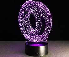 3D лампы - 3D лампа (светильник) «Косички»