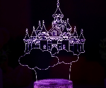 3D лампы - 3D лампа (светильник) «Замок»
