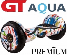 Гироскутеры 10.5 дюймов GT - Гироскутер Smart Balance GT AQUA Самобаланс +APP Граффити 10.5 дюймов