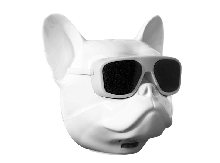 Портативные колонки - Беспроводная колонка Голова собаки белая