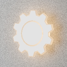 Настенные светильники - Настенный светильник Gear M MRL LED 1095 белый